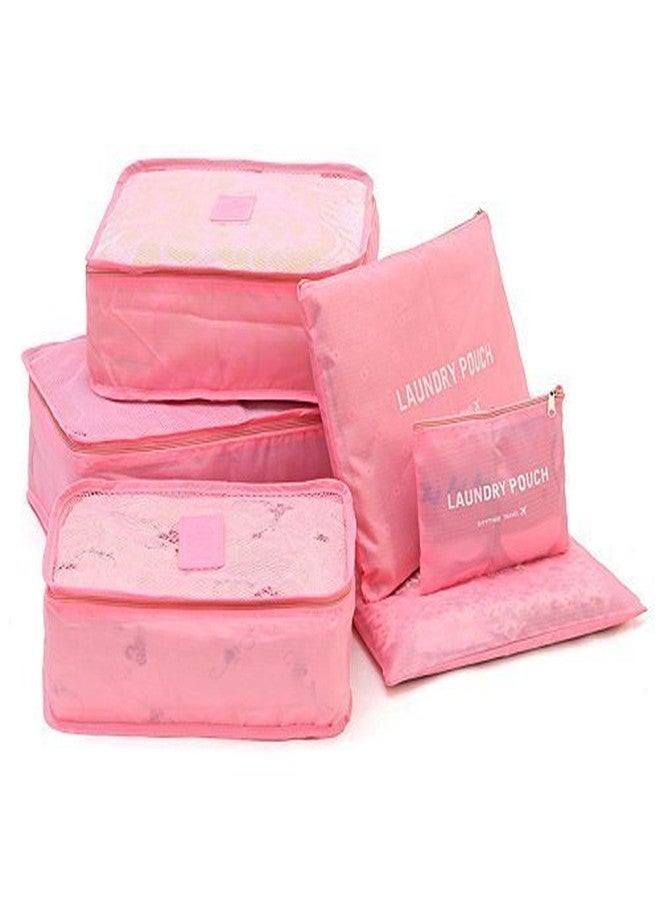 KPS 6 in 1 Waterproof Travel Laundry Pouch Cosmetics Make-up Bags Organizer - Image 1